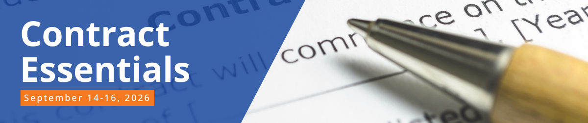 Feldesman Training Solutions' Contract Essentials, held online September 14-16.